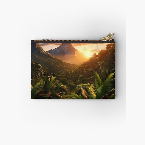 Item preview, Misty jungle at sunset - Landscape photography designed and sold by TheArtistOf2022.