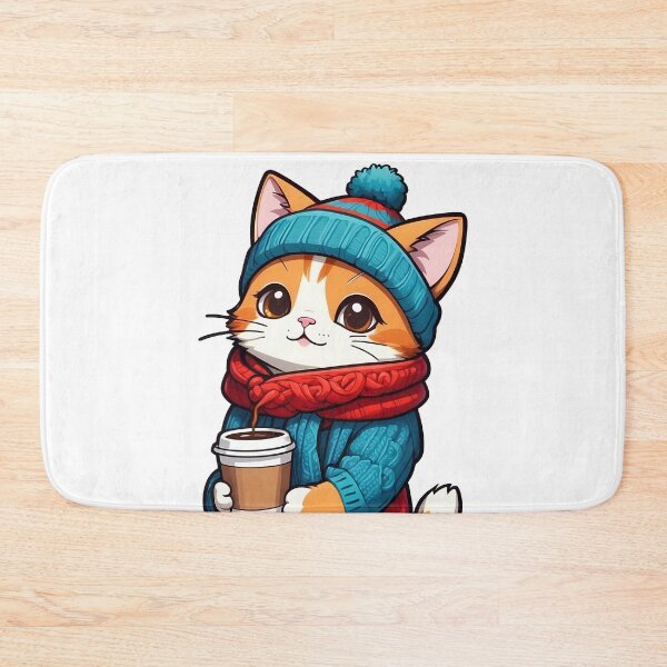 Item preview, Cat drinking coffee designed and sold by wplamkung.