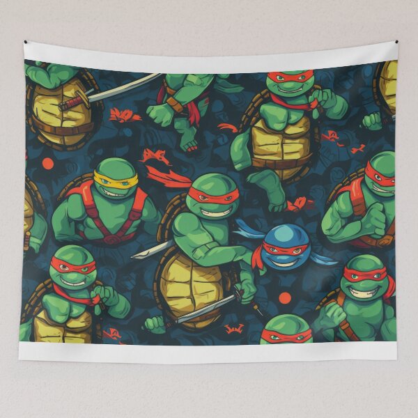 Item preview, Ninja turtle design patterns degital illustration  designed and sold by PetPalsEmporium.