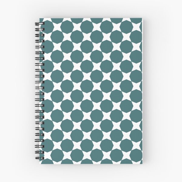 Item preview, Teal White Circle With Corners Star Freshness Oceanic Coral Nautical Costal Pattern designed and sold by PenguinForests.