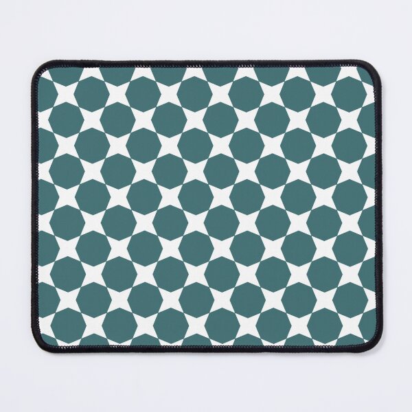 Item preview, Teal White Circle With Corners Star Freshness Oceanic Coral Nautical Costal Pattern designed and sold by PenguinForests.