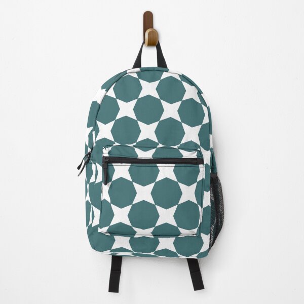 Item preview, Teal White Circle With Corners Star Freshness Oceanic Coral Nautical Costal Pattern designed and sold by PenguinForests.
