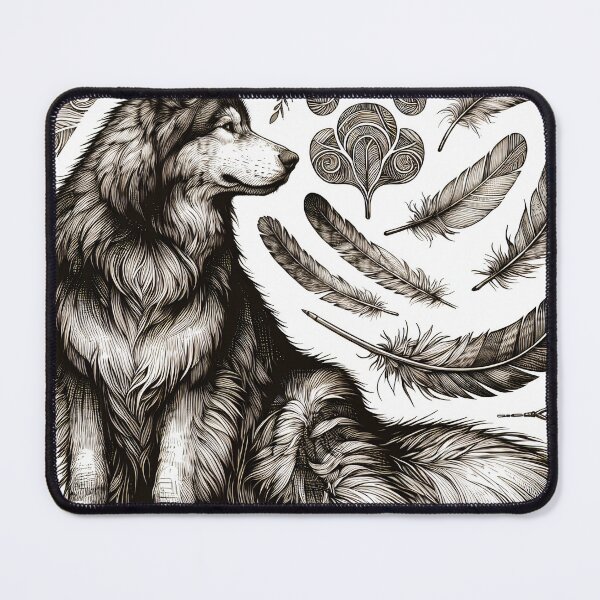 Item preview, Majestic Forest Spirit Amidst Serene Feathers designed and sold by PictorialWhimsy.