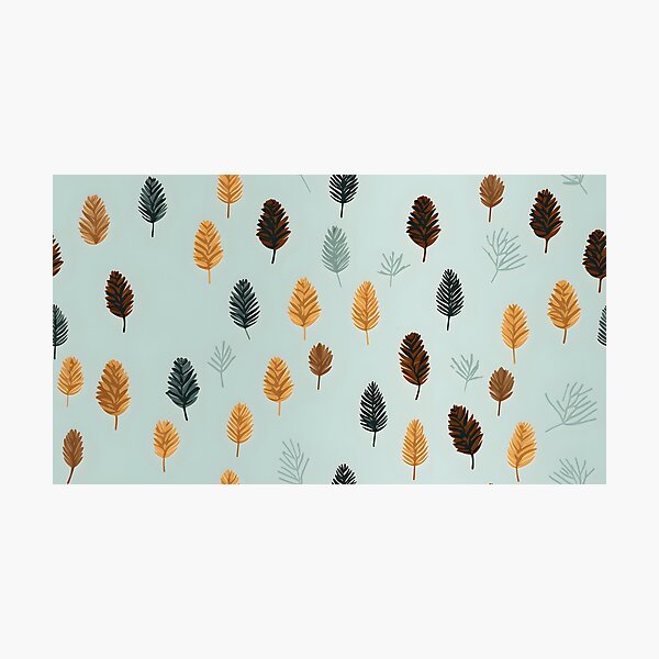 Item preview, Whispering Pines: A Soft Green Canvas with Pinecone Patterns designed and sold by unimuse.