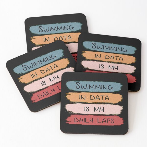 Item preview, My Daily Swim of Expertise: Swimming in data is my daily laps.  designed and sold by momoworlddesign.