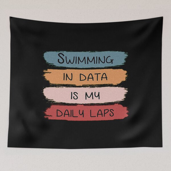 Item preview, My Daily Swim of Expertise: Swimming in data is my daily laps.  designed and sold by momoworlddesign.