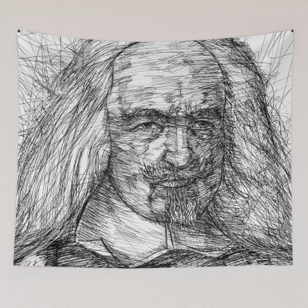 Artikelvorschau, THOMAS HOBBES Tintenporträt entworfen und verkauft von lautir.