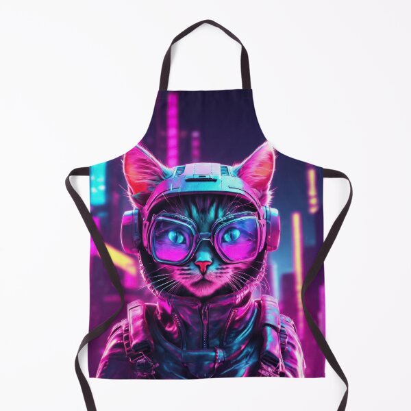 Item preview, Cyberpunk Cat - Chic Chat Créations Ref.088 designed and sold by ChicChat.