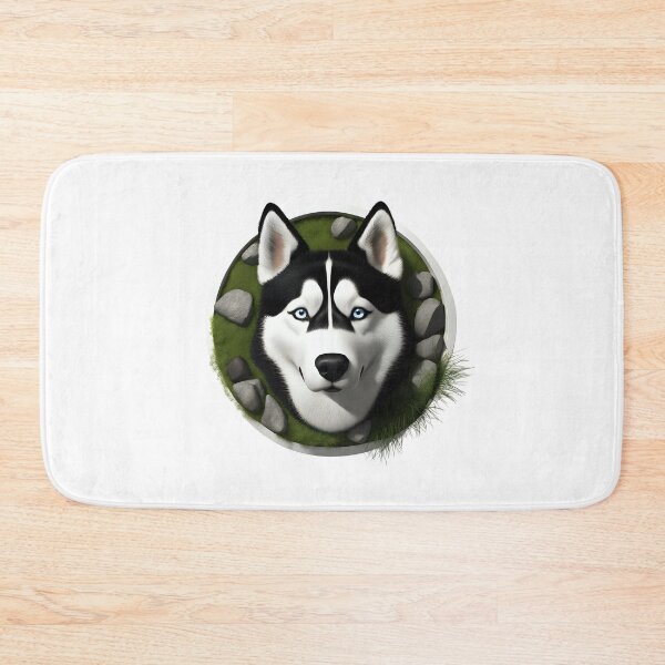 Item preview, Beautiful Black and White Siberian Husky designed and sold by Kaleddis.