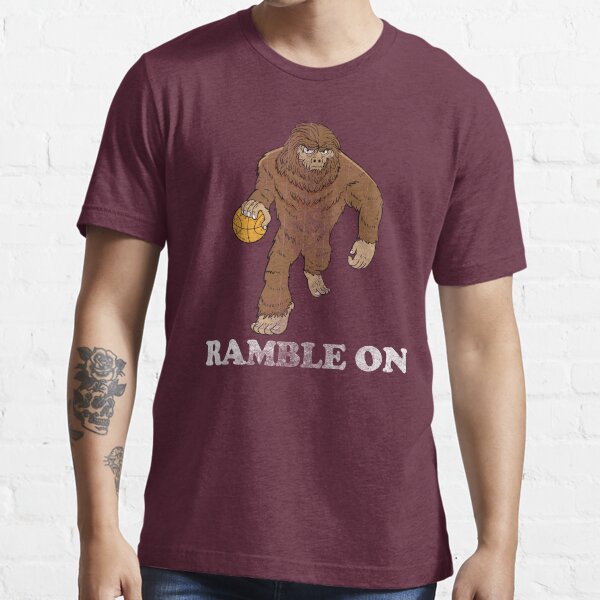 "Ramble On Sasquatch Basketball Dribbling Shirt For College and High