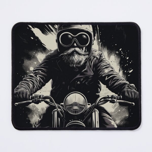 Item preview, Night Ride Bearded Biker designed and sold by Clock-Designer.
