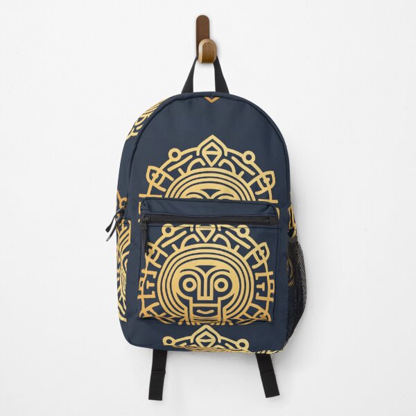 Item preview, logo, image, uniform form, wallpaper, textiles, black background, golden Mayan 3D pictogram designed and sold by gulka8.