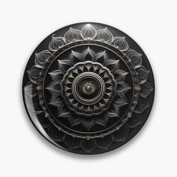 Artikelvorschau, Mystisches Schwarz-Goldenes Mandala entworfen und verkauft von Clock-Designer.