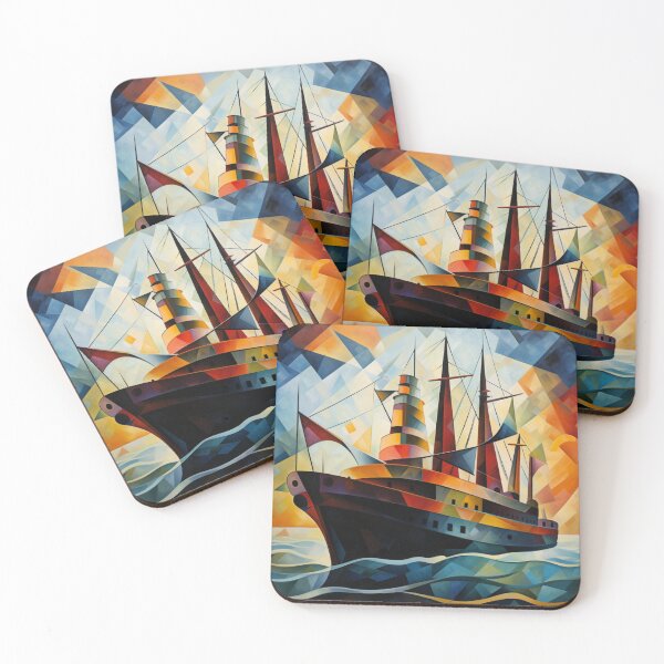 Item preview, Ocean Liner Abstract designed and sold by whitecat23.