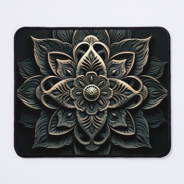 Item preview, Sophisticated Dark Mandala Glow designed and sold by Clock-Designer.