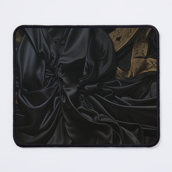 Aperçu de l'œuvre Textures Luxueuses Drapé Or Noir créée et vendue par Clock-Designer.