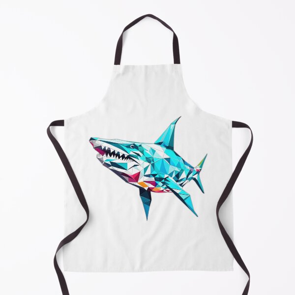 Item preview, Deep Water Dwelling Megalodon Geometric Shaped Artwork designed and sold by Geonimalia.