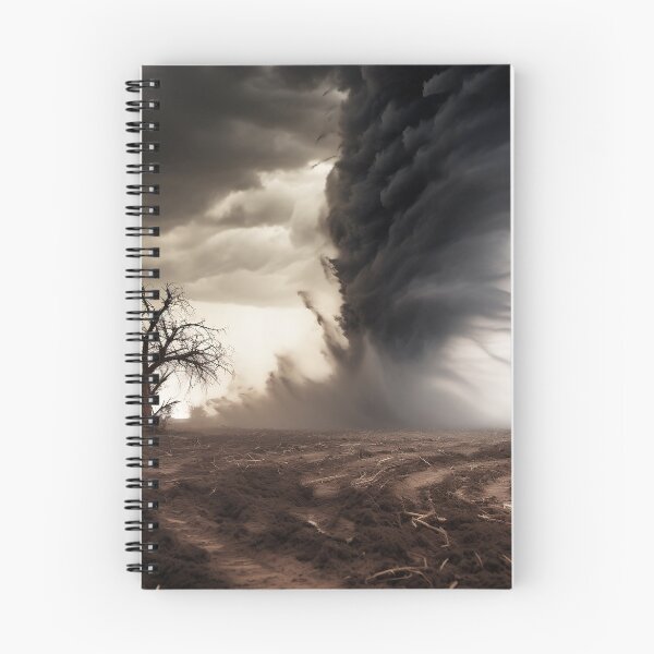 Item preview, Tornado in the desert of Colorado with stormy sky - Landscape photography designed and sold by TheArtistOf2022.