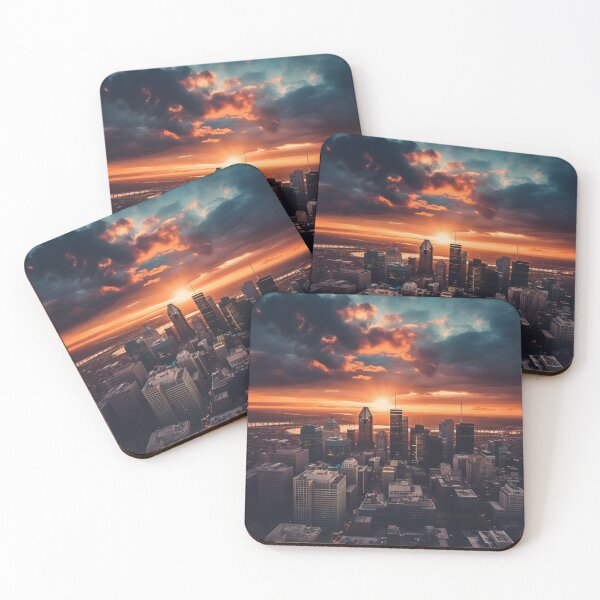 Item preview, Urban Twilight Fiery Horizon designed and sold by Clock-Designer.