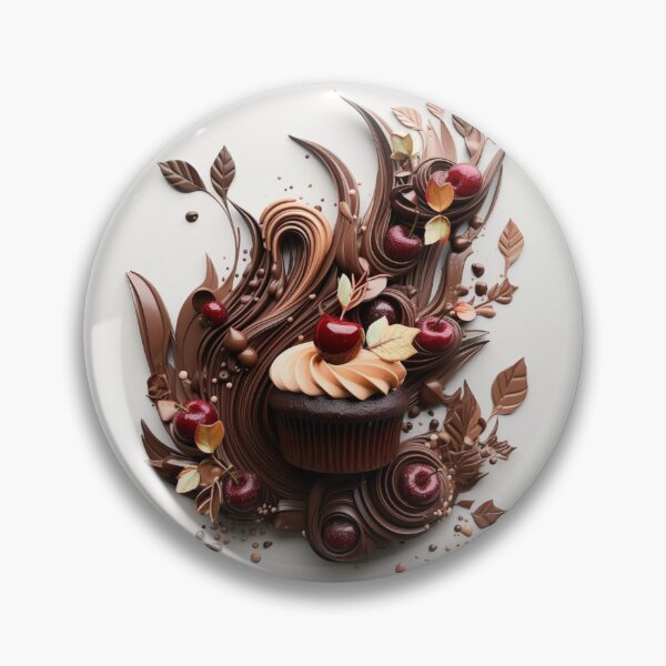 Aperçu de l'œuvre Nature Morte Chocolat Cerises Délice créée et vendue par Clock-Designer.