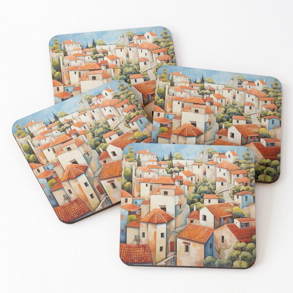 Item preview, Mediterranean Village designed and sold by whitecat23.