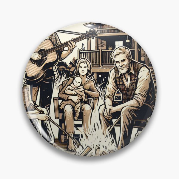 Item preview, Family Campfire Evening with Music designed and sold by PictorialWhimsy.