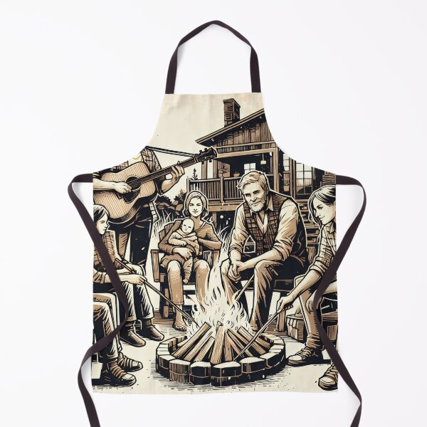 Item preview, Family Campfire Evening with Music designed and sold by PictorialWhimsy.