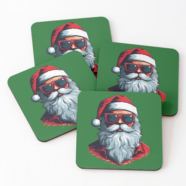 Item preview, Cool Santa with Sunglasses designed and sold by -DEEWOLF-.