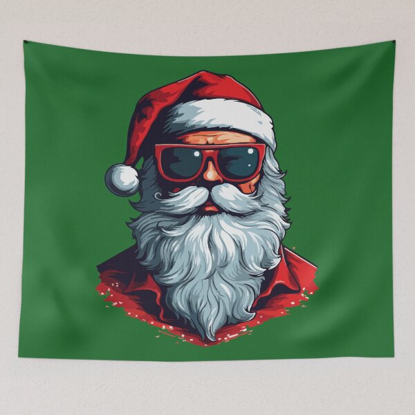 Item preview, Cool Santa with Sunglasses designed and sold by -DEEWOLF-.