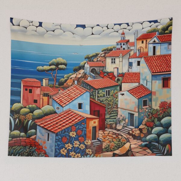 Item preview, Mediterranean Village designed and sold by whitecat23.
