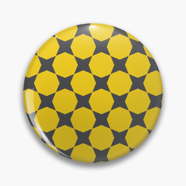 Item preview, Charcoal Mustard Sunflowers Bee Yellow Stars Energetic Honeycomb 70s Retro Pollen Pattern designed and sold by PenguinForests.