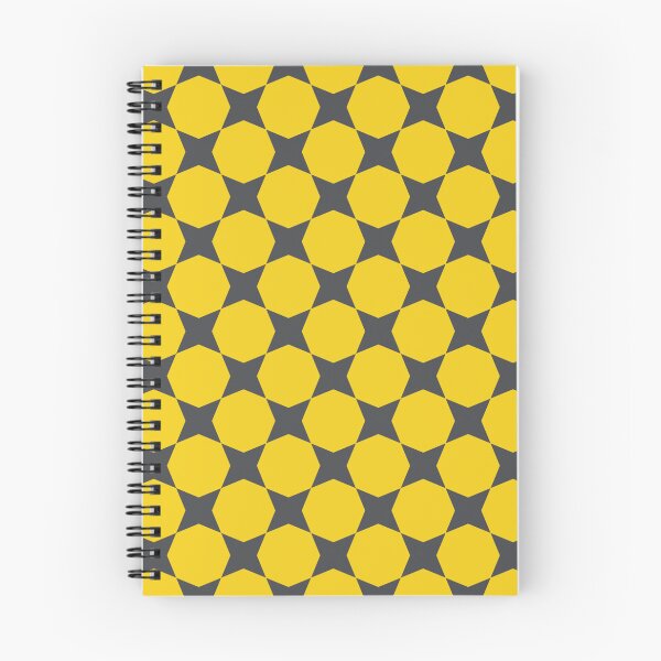 Item preview, Charcoal Mustard Sunflowers Bee Yellow Stars Energetic Honeycomb 70s Retro Pollen Pattern designed and sold by PenguinForests.