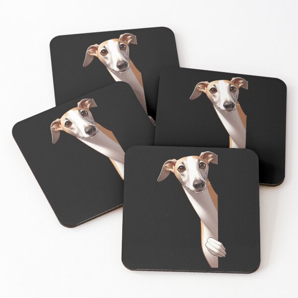 Item preview, Peeking Greyhound - Black designed and sold by FoxfireStardust.
