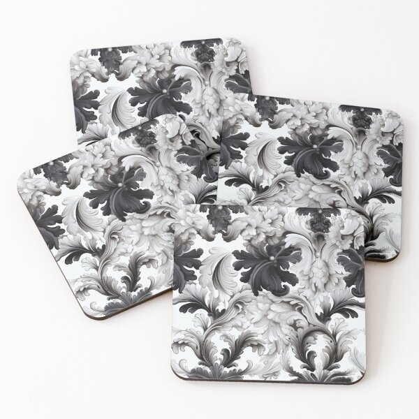 Item preview, Elegancia de Lirio Monocromo designed and sold by Clock-Designer.