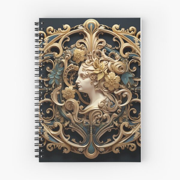 Item preview, Chiseled Rococo Face Blossom designed and sold by Clock-Designer.