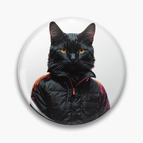 Item preview, real black cat designed and sold by ProfArtStudio.