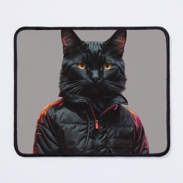 Item preview, real black cat designed and sold by ProfArtStudio.
