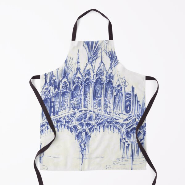 Item preview, sketch for a bridge designed and sold by Tereza Pilar Art.