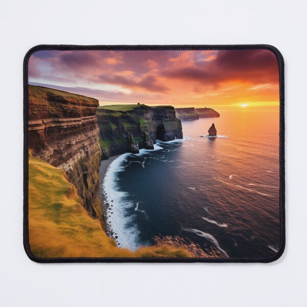 Item preview, Cliffs in Scotland at sunset - Landscape photography designed and sold by TheArtistOf2022.