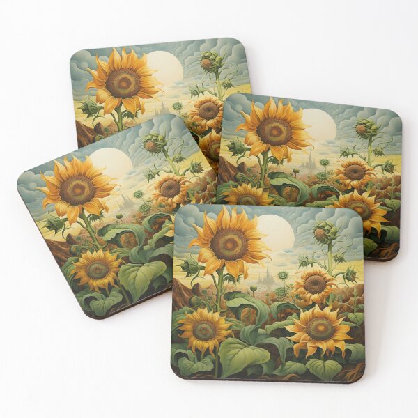 Item preview, Sunflowers Surreal Style designed and sold by whitecat23.