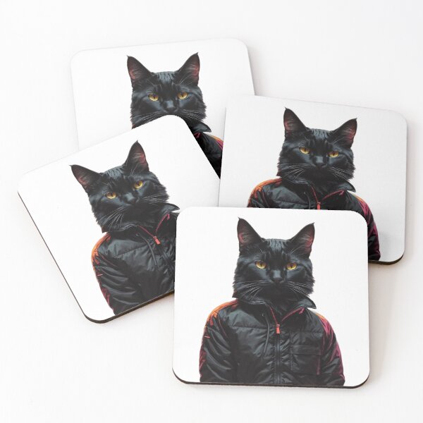 Item preview, real black cat designed and sold by ProfArtStudio.