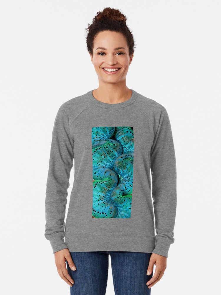 Alternate view of Sinusoidal in Blue Lightweight Sweatshirt