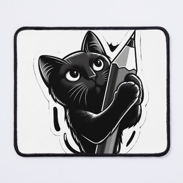 Item preview, Resilient Black Cat with Enamel Pin Sticker designed and sold by hamza243.