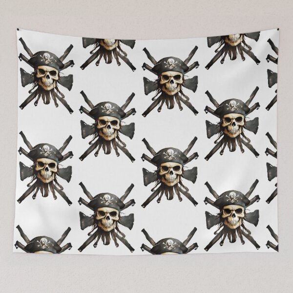 Item preview, stylized skull and crossbones in the center designed and sold by pang147.