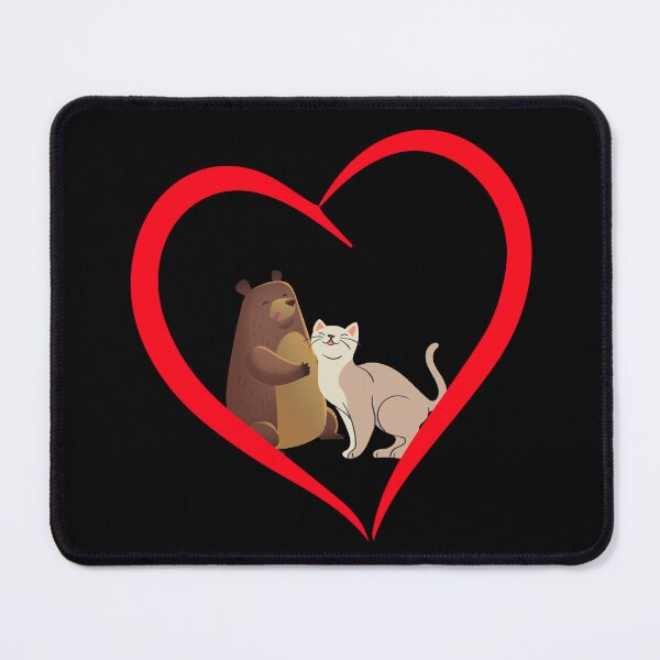 Item preview, cat and teddy designed and sold by JuniperusArt.
