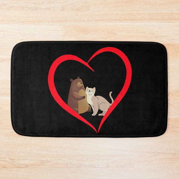 Item preview, cat and teddy designed and sold by JuniperusArt.