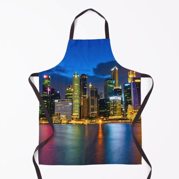 Item preview, Singapore Skyline at Night designed and sold by tpixx.