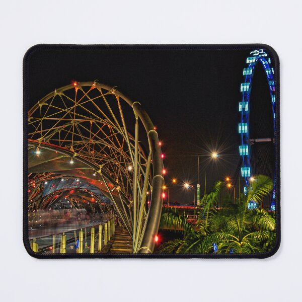 Item preview, Singapore Helix Bridge with Singapore Flyer designed and sold by tpixx.