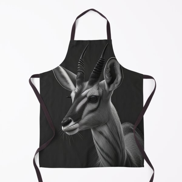 Item preview, Black and white antelope pencil drawing designed and sold by Pencil-Art.