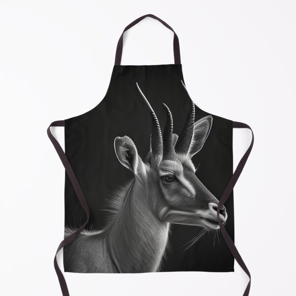 Item preview, Black and white antelope pencil drawing designed and sold by Pencil-Art.